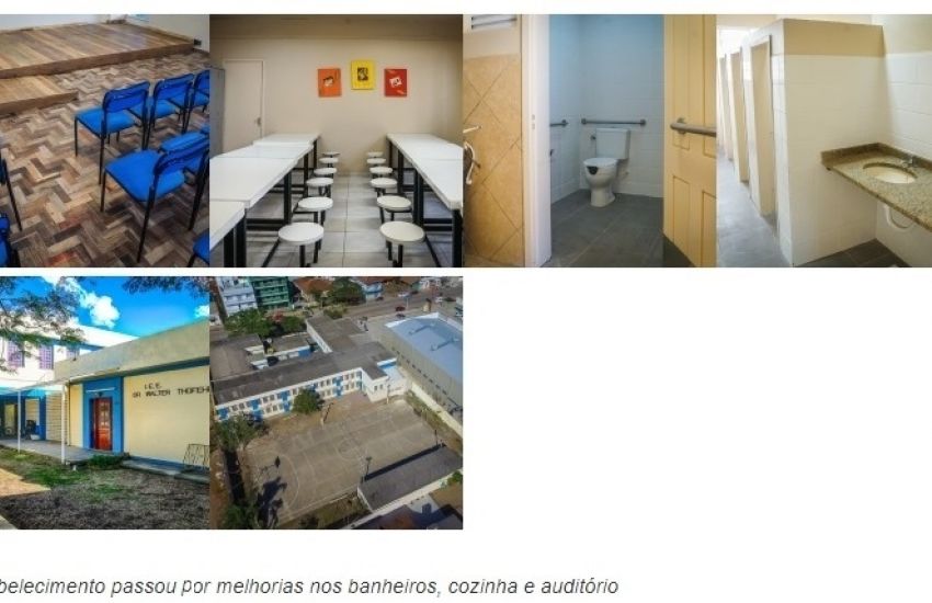 Obras na escola Walter Thofehrn beneficiam 600 alunos em São Lourenço do Sul 