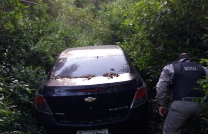 Brigada Militar recupera carro roubado, em Sentinela do Sul 