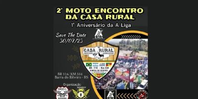 Com diversas atrações e atividades, Casa Rural promove dia 30 o 2º Moto Encontro