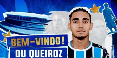 Grêmio anuncia a contratação do volante Du Queiroz, de 24 anos