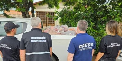 Após dois dias de fiscalização, MP apreende 18 toneladas de alimentos impróprios para consumo em São Borja