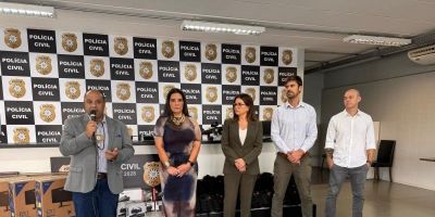 Polícia Civil do RS recebe viaturas e equipamentos do Ministério Público