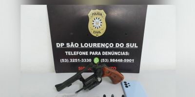 Polícia Civil prende homem por posse ilegal de arma de fogo em São Lourenço do Sul