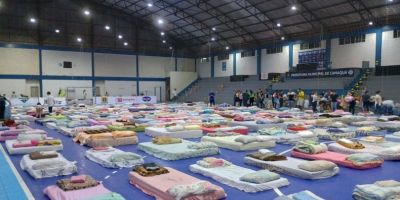 Prefeitura de Camaquã divulga lista de vítimas das enchentes acolhidas no Ginásio Municipal de Esportes