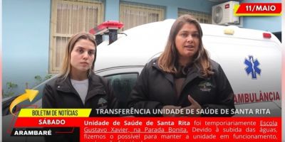 Secretaria da Saúde de Arambaré pede que moradores deixem suas casas em Santa Rita do Sul