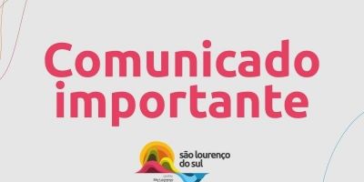 Prefeitura de São Lourenço do Sul informa sobre indisponibilidade em serviços 