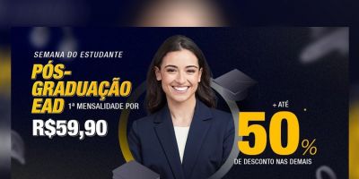 UniCesumar está com desconto especial na Pós-graduação EAD; confira