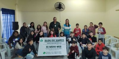 Blog do Juares realiza atividade com alunos da escola João Goulart em Camaquã