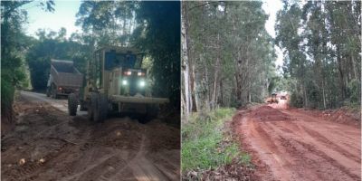 Estradas do interior de Camaquã recebem melhorias