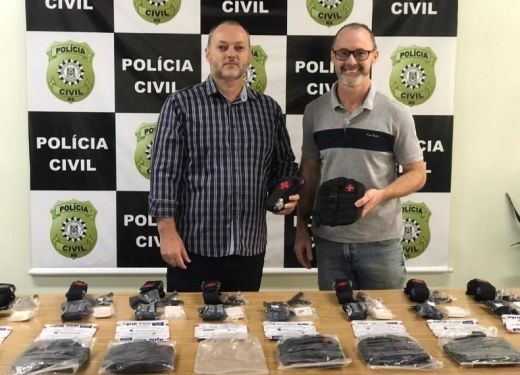 Delegacia de Polícia de Camaquã recebe kits de atendimento pré-hospitalar tático